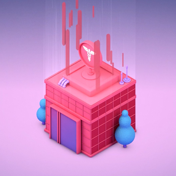 Animation still of MedicalDirector hospital or a medical privacy software company