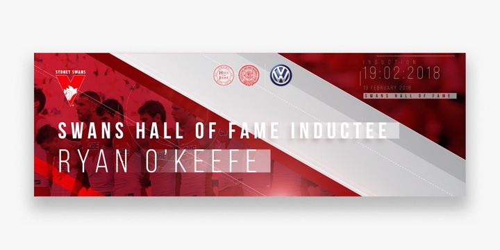 Sydney Swans Guernsey Presentation and Hall of Fame Induction on-screen graphic