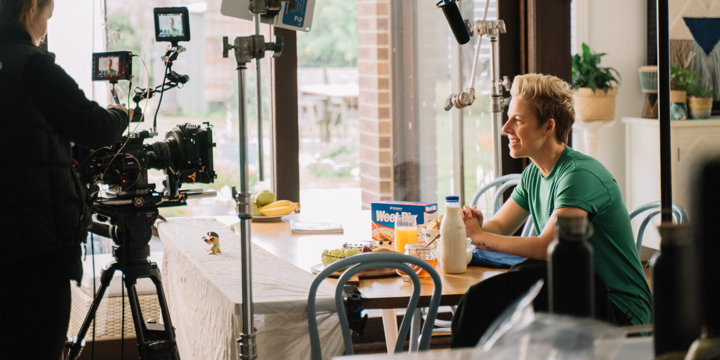 Elyse behind the scenes shoot