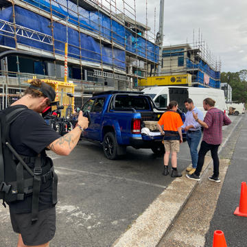 Volkswagen behind the scenes shoot image