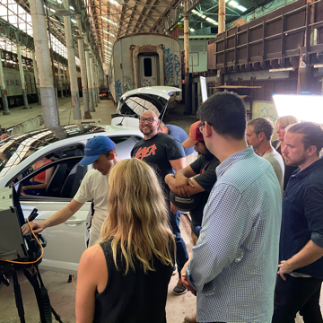 Volkswagen behind the scenes photography