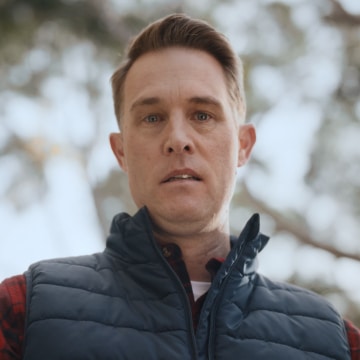 Peter, hero of the Caleb & Brown campaign looking lost for words.